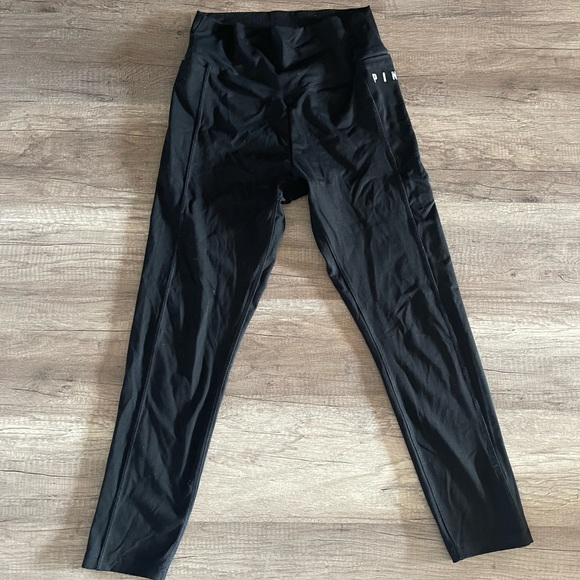 PINK Victoria's Secret Pants - Pink Ultimate Black Leggings Sz M